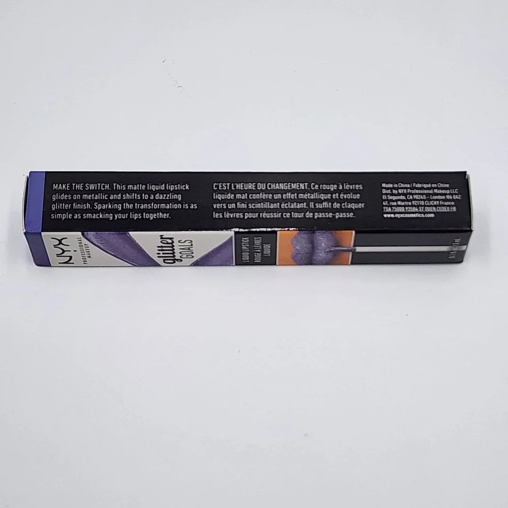 NYX Professional Makeup Glitter Goals Liquid Lipstick Amethyst Matte GGLS07 New
